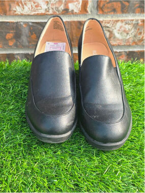 Flex Step Black Wedge Loafers Women’s Size 7.5